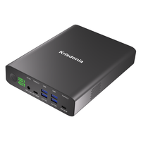 Chargeur portable Krisdonia PD 100W USB C, batterie externe 64000mAh avec double PD (100W et 65W) pour ordinateurs portables Type-C