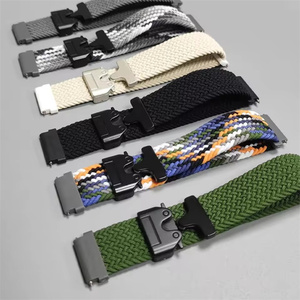 Correa de Reloj de Nailon Elástica y Transpirable con Hebilla de Paracaídas de 20mm 22mm para Samsung Watch 7 6 5 4, Correa para <span class=keywords><strong>Huawei</strong></span> Amazfit - Product Image 6