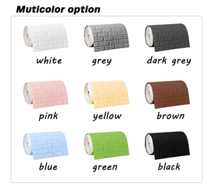 Panel <span class=keywords><strong>de</strong></span> papel tapiz 3D moderno, pegatinas, bobina <span class=keywords><strong>de</strong></span> <span class=keywords><strong>ladrillo</strong></span> <span class=keywords><strong>de</strong></span> espuma adhesiva barata <span class=keywords><strong>para</strong></span> dormitorio, decoración del hogar, aplicación <span class=keywords><strong>de</strong></span> palo <span class=keywords><strong>de</strong></span> cáscara impermeable - Product Image 2