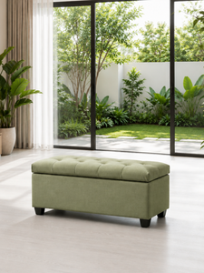 Sofá Moderno con Almacenamiento, Banco Tapizado con Espacio de Almacenamiento para Sala de Estar, Muebles de Sofá con Tela Personalizada - Product Image 4