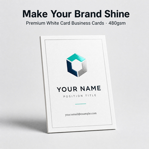 Biglietti <span class=keywords><strong>da</strong></span> Visita in <span class=keywords><strong>Cartoncino</strong></span> Bianco Premium, Stampa Personalizzata di Alta Qualità per Uso Aziendale Professionale, Fornitura all'Ingrosso - Product Image 1