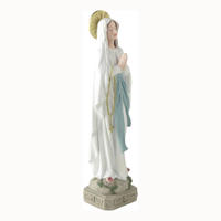 Décoration religieuse pour la maison Lynmoe, statue de la Vierge Marie, mère de Dieu, en résine, faite à la main, peinte à la main, 11 pouces, style antique