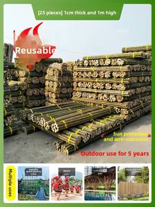 Petits piquets en bambou fins de 1,2 m pour le soutien des haricots, des concombres et des jeunes pousses de légumes dans le jardin - Product Image 6