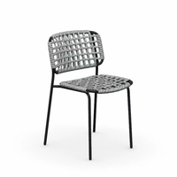 Ensemble table et chaises d'extérieur en aluminium pour jardin, terrasse, véranda, avec chaise en rotin à dossier, chaise de loisirs pour balcon
