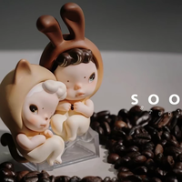 Prix de gros Figurines authentiques Sooya M Stand Beans Sooya Studio Minis Sooya M Coffee Series Figurine en vinyle Boîte mystère avec 6 pièces