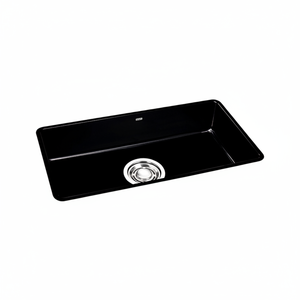 [BAEKJO] Évier en émail 860 NOIR avec renfort de bord robuste pour une installation stable et une utilisation longue durée - Product Image 2