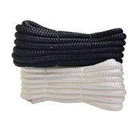 Corde d'amarrage marine en nylon double tressé, corde d'ancre résistante aux chocs pour yacht et bateau, diamètre personnalisé