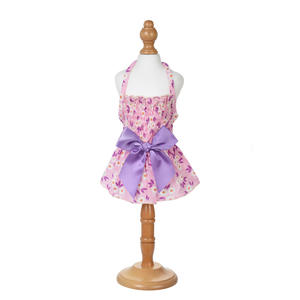 Puppy Summer Sundress <strong>Dog</strong> Bowknot Floral Dress Pet Princess Dresses - Product Image 6