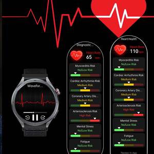 Montres intelligentes de sport <span class=keywords><strong>ECG</strong></span> imperméables pour hommes et femmes, mode en gros 2025, avec SDK - Product Image 2
