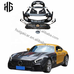 Actualización Facelift <span class=keywords><strong>GTR</strong></span> estilo faldones laterales delanteros guardabarros parachoques trasero montaje parrilla cuerpo Kit para <span class=keywords><strong>Mercedes</strong></span> Bens <span class=keywords><strong>AMG</strong></span> a <span class=keywords><strong>GTR</strong></span> Bodykit - Product Image 1