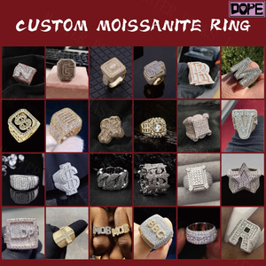 Anillo de moissanita personalizado <span class=keywords><strong>King</strong></span> Crown The <span class=keywords><strong>Don</strong></span> Hip Hop Ring Iced Out 925 Silver VVS Championship Ring - Product Image 6