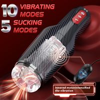 3D Realistische Texturierte Blowjob-Sexmaschine Freihändiger Taschenmuschi-Masturbator mit Heizfunktion Automatischer Saug-Masturbationsbecher für Männer