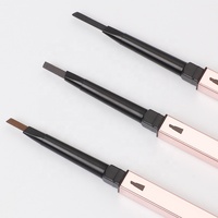 Maquillage des yeux crayons à sourcils longue durée sourcils meilleure marque imperméable or végétalien Slim crayon à sourcils marque privée personnalisé