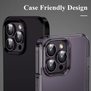 Pour iPhone 14 Pro Max Ring Protecteur d'<span class=keywords><strong>objectif</strong></span> de caméra avec outils de suppression Texture CD Résistance aux chocs - Product Image 5