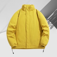 Veste pour homme avec logo imprimé personnalisé, vente en gros, imperméable, coupe-vent, veste d'hiver chaude pour l'extérieur