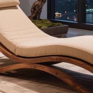 เฟอร์นิเจอร์กลางแจ้งหรูหราหรูหราสไตล์เซน: เก้าอี้กลางแจ้งไม้วอลนัทสีดำและไม้แอชสไตล์ชาวอเมริกา<span class=keywords><strong>เหนือ</strong></span> - Product Image 2