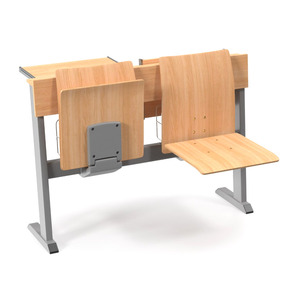 Ensembles d'école de meubles de salle de classe système de sièges d'université d'étudiant pour deux endroits - Product Image 5