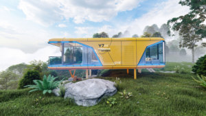 Forfait Treehouse <span class=keywords><strong>de</strong></span> luxe-Structure galvanisée surélevée avec garde-corps <span class=keywords><strong>de</strong></span> sécurité, escalier en colimaçon et vue panoramique sur la forêt - Product Image 2