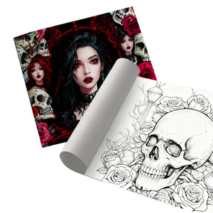 Cuốn sách tô màu dành cho người lớn hoàn hảo ràng buộc giấy ưa thích A4 Chủ Đề Làm Đẹp Bộ xương với hình minh họa tuyệt đẹp đi sâu vào thư giãn - Product Image 2