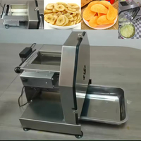 Hoge Output Automatische Weegbree & Bananenchips Snijmachine 220V Multi-Chip Snijmachine Met Kern Motor Component
