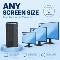 Ordinateur de bureau complet CE RoHS Hygon C86 3350 3,0 GHz, 8 Go de RAM, SSD 512 Go, GPU dédié 2 Go, écran 23,8 pouces, OEM ODM