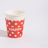 Manchons de café en papier artisanal Isolation thermique protectrice Manchon de tasse à boissons jetables Papier kraft