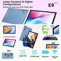 Tablet Android Super Murah 10.1 inci 12+512GB OEM Kualitas Bagus Dual Sim Card 5G Android 13.0 Octa-core Tablet Bisnis