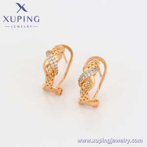 A00909365 Bijoux Xuping Collier classique en <span class=keywords><strong>maille</strong></span> texturée avec diamants américains, couleur <span class=keywords><strong>or</strong></span> 18 carats, ensembles de bijoux - Product Image 5
