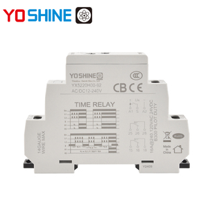 Relais temporisé de mise sous tension Yoshine miniature scellé AC/DC12-240V 10A/16A DPDT avec pause, relais à temporisation unique pour utilisation automobile - Product Image 2