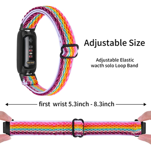 Bracelets de rechange en Nylon souple pour enfants, bracelet Flexible pour <span class=keywords><strong>Fitbit</strong></span> <span class=keywords><strong>Inspire</strong></span> 3, accessoires de montre à boucle noire - Product Image 3