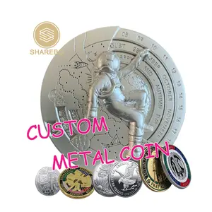 金属压花硬币idraulic press硬币金属工艺品定制钢硬币