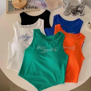 <span class=keywords><strong>Camiseta</strong></span> sin mangas básica de moda, camisola de punto, tops para salir con relleno, ¡la más vendida! - Product Image 2