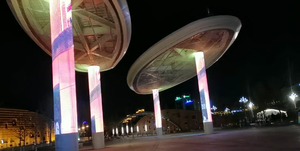 P2.6-5.2 <span class=keywords><strong>LED</strong></span> kỹ thuật số biển hiển thị cho sử dụng ngoài trời cho cứng nhắc trong suốt cửa hàng bán lẻ trang trí trung tâm mua sắm - Product Image 6