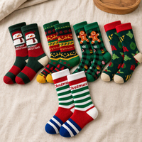 Chaussettes de Noël en tricot extensible, taille unique, pour toute la famille, lot en gros pour la saison des fêtes d'hiver