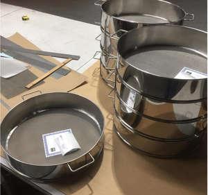 食品グレードステンレス鋼製粉ふるい 試験ふるい 土壌ふるい 実験室用 ISO3310 8インチ 200mm 試験ふるい 土壌試験ふるい 砂ふるい - Product Image 1