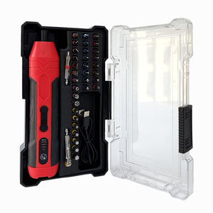 Ensemble de tournevis électrique sans fil rechargeable 3,7 V 1500 mAh avec chargeur Type-C, couple réglable, qualité domestique et bricolage - Product Image 1