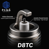 Bougie d'allumage en iridium haute performance D8TC B8TC D8RTC pour moteur Honda CG125 CG200 125cc 200cc refroidi par air