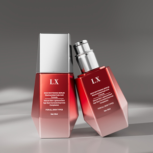 Flacon pompe en verre givré personnalisé de 30 ml, forme conique, emballage de luxe vide pour fond de teint liquide et lotion cosmétique - Product Image 5