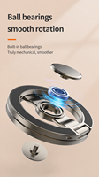 Support de téléphone rotatif en alliage de zinc magnétique et flexible, réglable, et support de bureau pour fidget spinner de jeu, pour voiture, salle de bain, bureau, salon