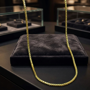 Wholesale 14K18K24K Micron Gold Plated <b>Box</b> Style Chain Necklaces, Modern <b>Box</b> Chain Design, Fashion Chain, Bulk <b>Box</b> Chain Orders - Product Image 4
