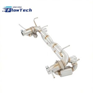 Sistema de Escape con Válvulas FlowTech SS304, Silenciador X-Pipe para Ferrari 458 Italia 4.5L V8 de Alto Rendimiento - Product Image 2