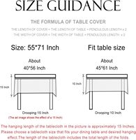Nappe pour table rectangulaire, nappes florales douces et durables françaises, couverture de table colorée pour la cuisine