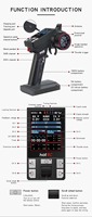 Émetteur radio FHSS 2,4 GHz HOTRC CT-8A 8 canaux, contrôleur, récepteur GFSK PWM pour voiture, bateau, char RC, portée 300 m