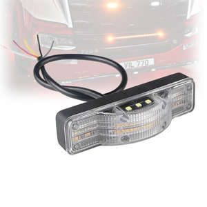 Feux de signalisation stroboscopiques à LED <span class=keywords><strong>blanc</strong></span> ambre R65 EMC 36W 12-24V à montage en surface pour tout-terrain 4x4 Van - Product Image 1