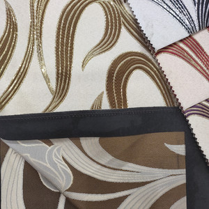 ผ้าม่านลายแจ็คการ์ดเมทัลลิกโพลีเอสเตอร์ 100% สไตล์แอลอาร์เอ็น สำหรับห้องนั่งเล่น - Product Image 4