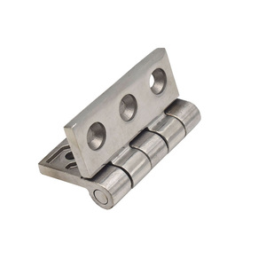 Bisagra de Acero Inoxidable 304 de Alta Resistencia 75X75X6, Herraje Industrial Reforzado para Puertas de Gabinete - Product Image 3