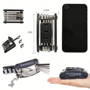 Outils de réparation de vélo multifonctionnels portables en acier au carbone de haute qualité, tournevis multi-outils, clé à molette polyvalente, vélo de montagne JY - Product Image 4
