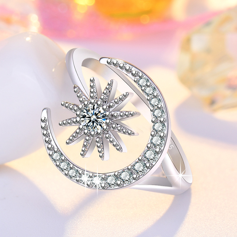 Wholesale Sun Moon Rings - Trendy Jewelry with Zircon