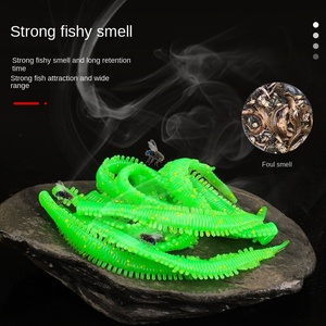 WEI 15 pz/borse 20 pz/borsa esca morbida di alta qualità Luer bionico resistente al morso con lombrico pesce e sale Texas - Product Image 4