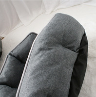 Vente en gros de lits doux et luxueux pour chiens gris, matelas apaisant pour chats et chiens, tapis confortable, lit rond chaud et douillet pour animaux de compagnie